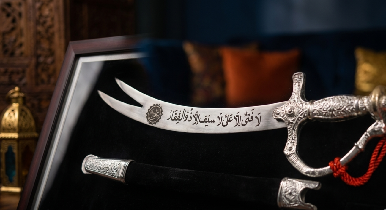 Zulfiqar Islamic Sword Frame – Premium Wall Decor