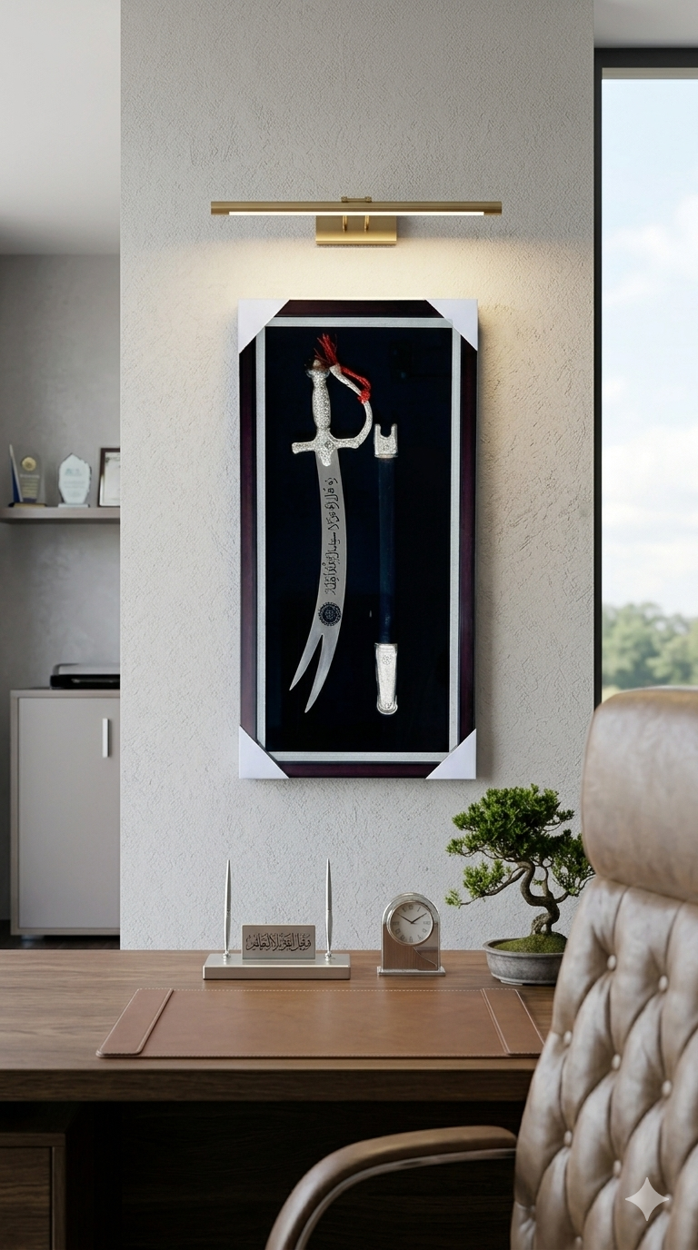Zulfiqar Islamic Sword Frame – Premium Wall Decor